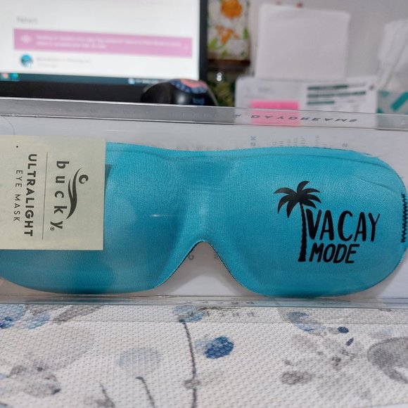 Bucky Ultralight Collection Contoured Travel and Sleep Eye Mask Vacay Mode Vacat - Picture 1 of 9